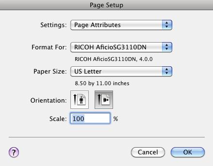 D. t the bottom of the Print window, click Page Setup (see FIGURE 8). In the Page Setup window, match your settings to those shown below (see FIGURE 9). a b FIGURE 9 c a.