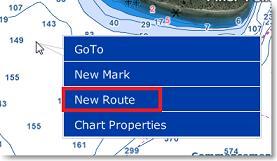 and choose "Visible/Hidden" Note: It is not possible to hide the selected and active route. The selected and active route will always be displayed on the chart even if the route has been hidden.