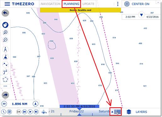 TimeZero Navigator 3.2 Selecting Marks & Objects Selecting Individual Object To select a single object (mark, route, boundary, etc...), just click on it.