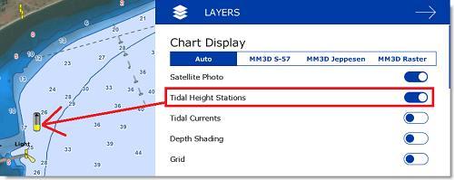 Tides & Tidal Currents Tides TimeZero Navigator can predict the tide level for thousands of tide stations around the world. Tides can be displayed directly on the chart or in a graph.