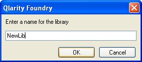 Edit Named Colors Templates, Resources, and Libraries 1. Click [Create New Library]. A dialog box similar to the one shown below is displayed. 2. Enter a file name for the new library (e.g., mylib) and click [Save].