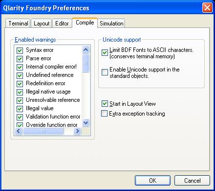Compile Qlarity Foundry Preferences 6.3.8.5 Show Object Properties and Methods Select this option if you want AutoHelp to add object properties and methods to its lists.