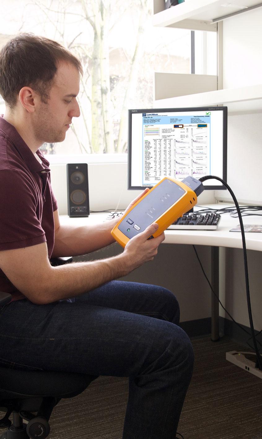 Unique features: Versiv enables users to accomplish more than ever with a cable tester, by accelerating every step of the testing process ProjX management system eases tasks from initial set-up of a