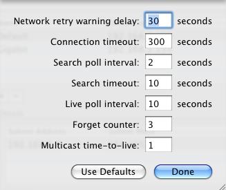 Advanced Settings Expert users may need additional control over Retrospect s network behavior.