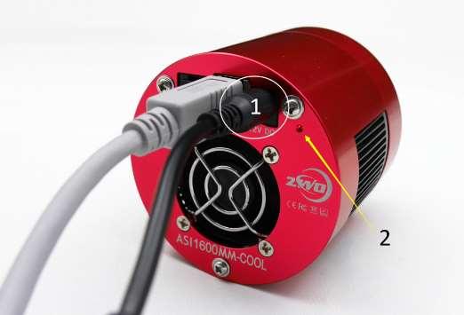 Trouble shooting problems with your ASI camera Q: Why is my camera cooler not working? A: Please check and verify that a 12V DC power cable is connected and the red LED is on.