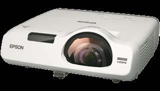 SHORT THROW AND ULTRA SHORT THROW With an Epson short throw or ultra short throw projector, presenters are able to deliver rich multimedia content without the distraction of glare in their eyes, or