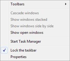 Toolbars in Windows 7 You can add Toolbars to your taskbar area. A toolbar is a list of shortcuts to favourite areas of your computers.