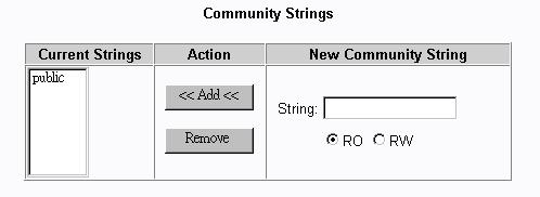 SNMP Entries SNMP settings include system settings, community settings and Snmp trap settings as follows: System Settings Description Name Location Contact Set a system name for the switch Set the