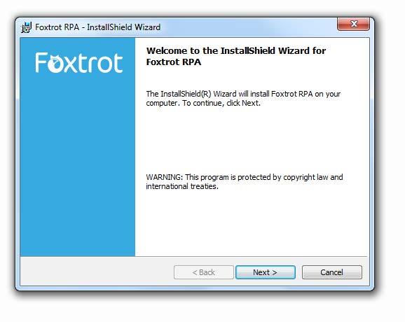administrator rights 2. Download the Foxtrot Suite from http://www.enablesoft.com/foxtrot-support/latest-version/ 3.