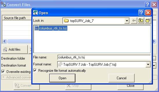 Converting A File 3. Navigate to the desired file, highlight it and select the corresponding file format in the Format name field: 4. The converted file appears in the list of the converted files: 5.