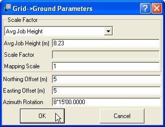 Converting Files Between Formats (up to average project elevation) to produce near ground values.