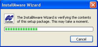 Installing Topcon Link 2. The InstallAware Wizard starts up: 3. Click Next to start the installation process. 4.