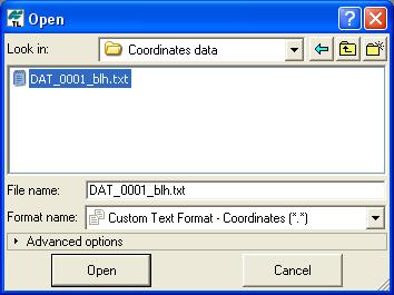 File Operations 2 3 4 5 6 7 Figure 3-3. Create Custom Text Coordinate Format NOTICE Topcon Link applies the default file name, UnName*.