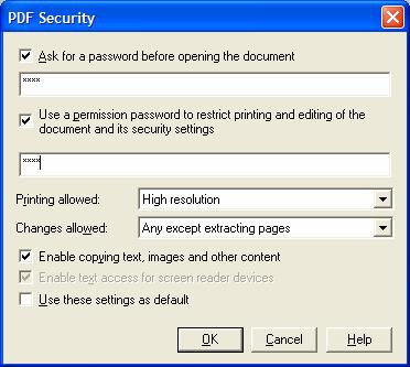 Creating Secure PDF Files In PaperPort Professional 10, you can adjust the security level of your PDF files.