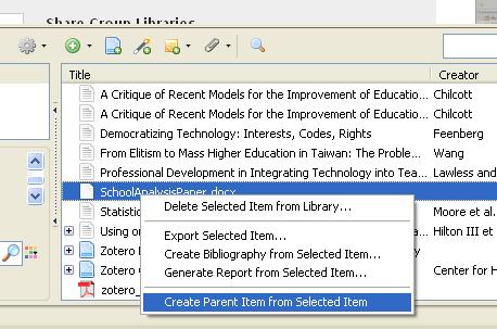 Step 4 Next, we will add bibliographical information to our imported document for use in future documents.