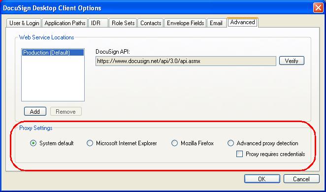 To connect to your account, the client uses an embedded web browser to display, the client displays web pages from the DocuSign Member Console.