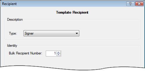 In the example below, the sender will be prompted to add the Bulk Recipient 1 file only once. However, the file will be used as both the first and last recipient when the envelope is sent.