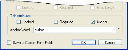 Applying tabs to a template Set an anchor-based tab in a template Anchor-based tagging enables a sender to gather data and signatures for documents which do not have a fixed layout or format.