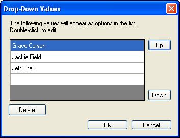 Adding Form Fields Configure a Drop Down form field A Drop Down form field prompts the recipient to select from a pre-defined list which does not appear on the source document.