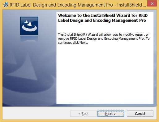 4 Uninstallation 4.1 Uninstalling the RFID Label Design and Encoding Management Pro This section explains how to uninstall the RFID Label Design & Encoding Management Pro application.