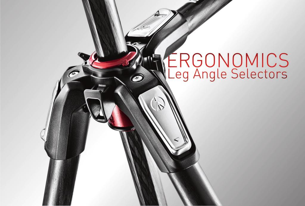 The leg angle selectors are intuitive and ergonomic,