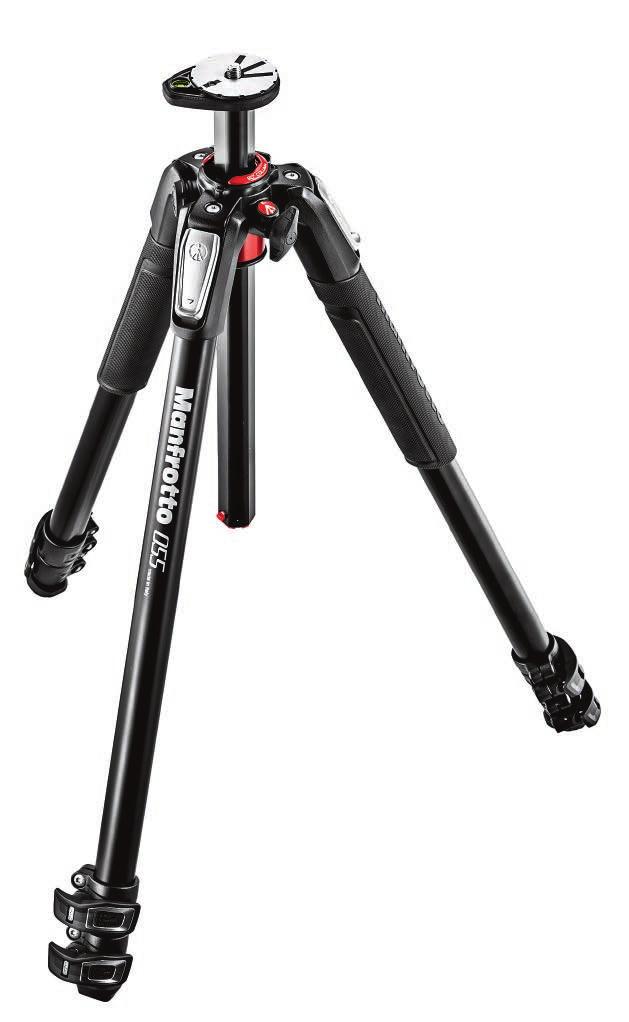055 COLLECTION - ALUMINIUM 3-SECTION MT055XPRO3 ALUMINIUM 3-SECTION TRIPOD The new aluminium 055 redefines the state of art of traditional 3-section metal tripods.