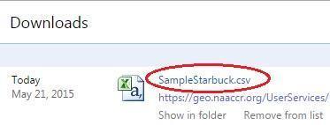 Now you can download your updated database with the geocoded result by clicking download.