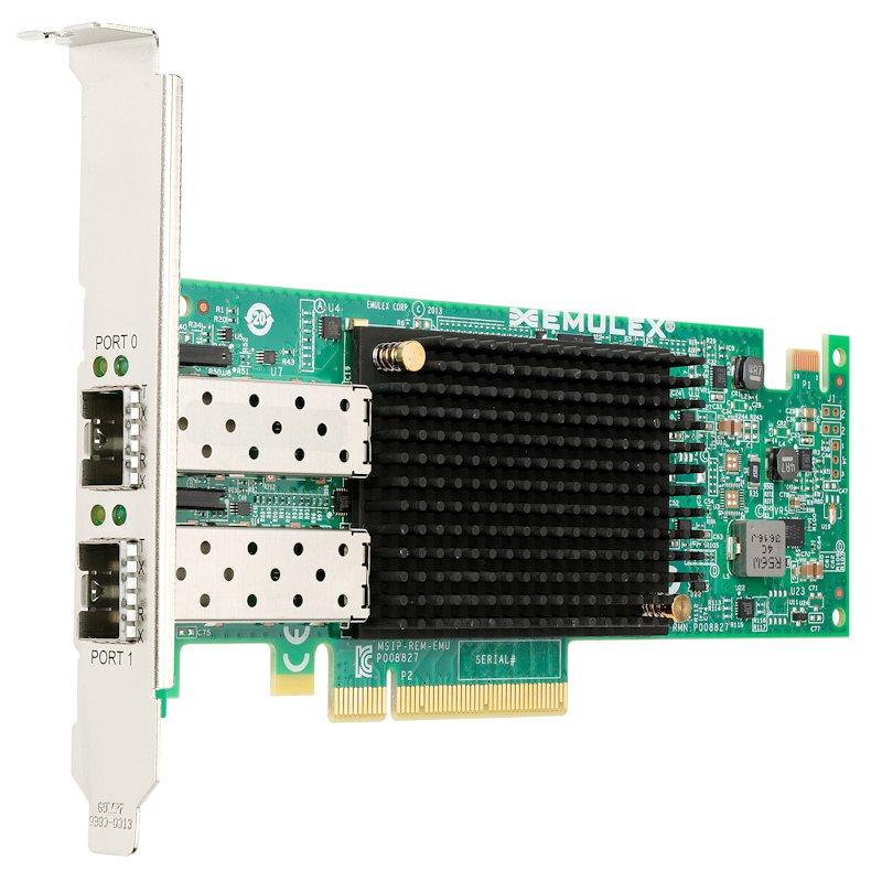 The following figure shows the Emulex VFA5.2 2x10 GbE SFP+ PCIe Adapter. Figure 2. Emulex VFA5.2 2x10 GbE SFP+ PCIe Adapter Features The VFA5.