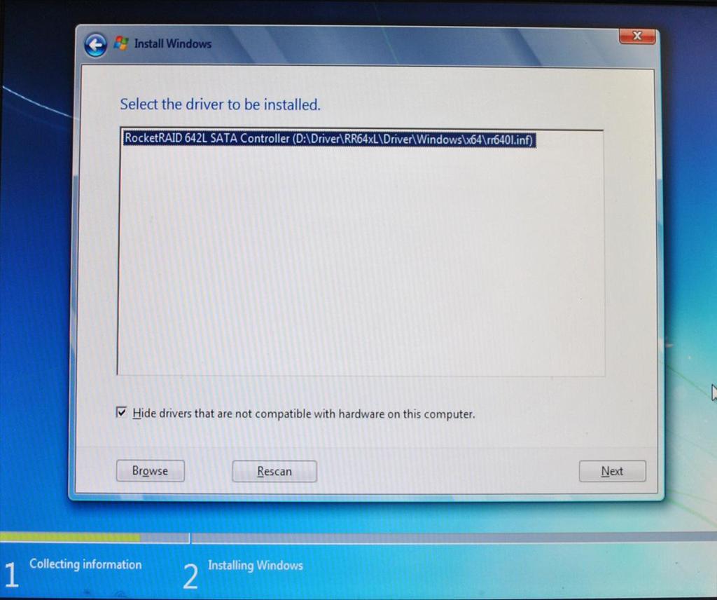 4. Follow the InstallShield Wizard s prompts to continue the installation process. 5. Windows should display the following entry after locating the driver.