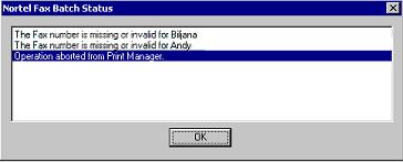 3 Select Merge to Printer, and then select the Nortel Fax Batch driver from the Print dialog box that appears. Note: Ensure that Microsoft Word is not set up to print pages in reverse order.