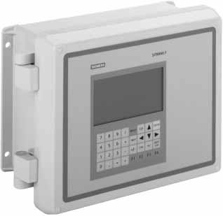 Siemens G 2009 SITRNS F flowmeters Technical specifications SITRNS FUS1010, IP65 (NEM X) Flow display computer Enclosure IP65 (NEM X) Input Flow range ± 12 m/s (± 0 ft/s), bidirectional Pipe size 6.