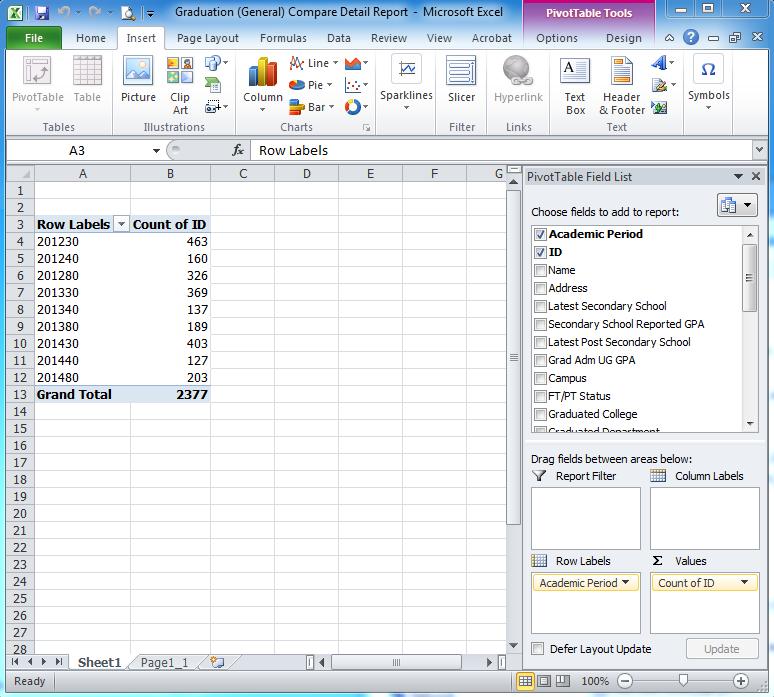4) Merge reports into one report a. Users can run the same report multiple times using different parameters. Each time the report is run, a new Excel file is created.