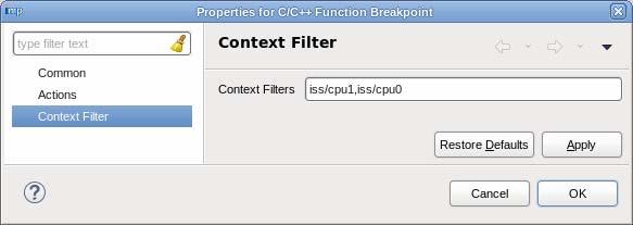 Opening the breakpoint properties with ALT-Enter rather than right clicking and selecting from the context menu gives a different properties menu that is not supported in egui Do not use this method
