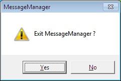 In this case, Message Manager is no longer able to recognize the USB driver, so it is necessary to quit both the software and Message Manager and then start the software again.