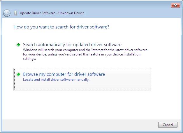 Click Update Driver Software.