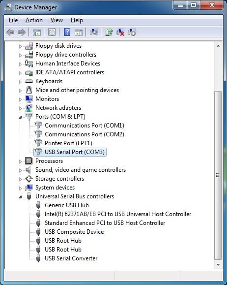 1.4.2. Checking the COM port on the PC (when using a communications level converter) This software uses the RS-232C communications port (COM) to interface with inverters.