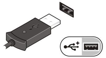 Figure 11. USB Connector 4. Open the computer display and press the power button to turn on the computer. Figure 12.