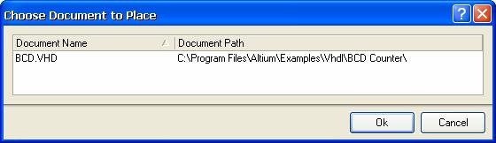 VHDL & schematic capture tutorial Generating sheet symbols from VHDL files You can mix VHDL and schematic documents with the use of sheet symbols.