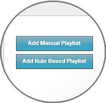 Manual playlists allow you to select a static list of items, while rules