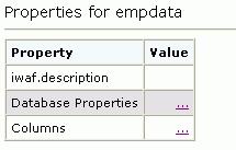 Creating XML Schemas or Business Services When you select a procedure, a metadata summary table appears in the right pane,