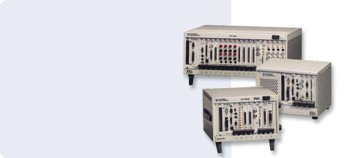 General Purpose PXI-1000B, PXI-1002, PXI-1006 Accepts both 3U PXI and 3U CompactPCI modules Filtered, forced-air cooling Integrated, internal power supplies Complies with PXI and CompactPCI