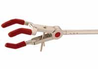 2 Laboratory Clamps Multi-Purpose Benchclamp Heavy-Duty Clamps grip adjustment range Single or dual adjust Available in three sizes; small, medium, and large Nickel-plated zinc Multi-purpose