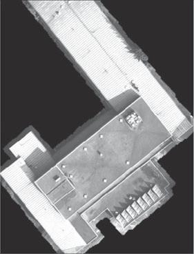 Based on the segmented building points (projected on the aerial images, shown as Figure 1c), rough principal orientations of a building can be estimated by analyzing the lidar points belonging to the