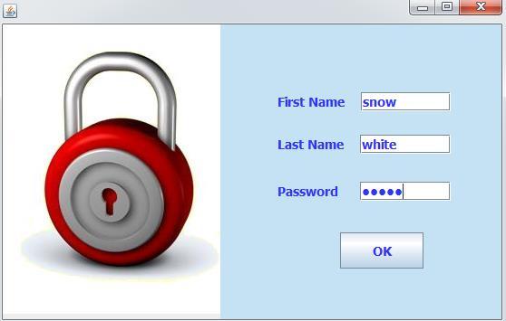 Exercise Add an Authentication table to any of yours Databases, then Design a simple Java