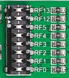 DIP switches, like SW7 on Figure 6-, are used to enable 4K7 pull-up or pull-down resistor on any desired port pin. Each of these switches has three states:.