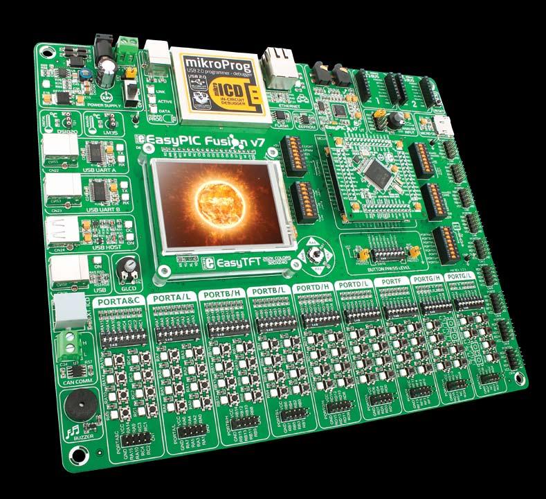 introduction Introduction EasyPIC Fusion is the first board of it's kind to combine support for three popular Microchip low-power microcontroller architectures in one place.