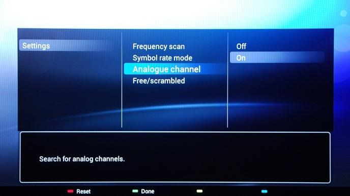 [Analogue channel] If you don t have or you don t want to install analogue channels, you can disable the search