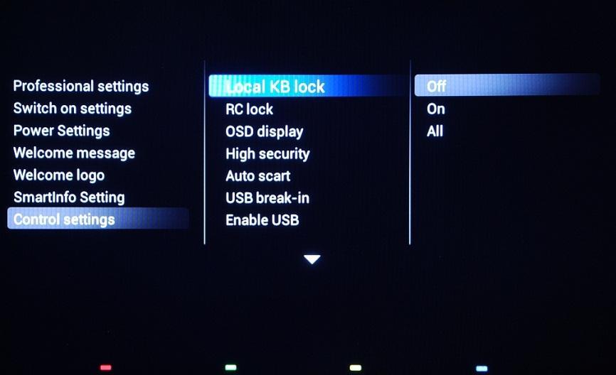 [USB to TV] This option uploads the pictures or the webpages in the TV memory. You should only use this when configuring the master TV. SmartInfo content can be cloned via USB.