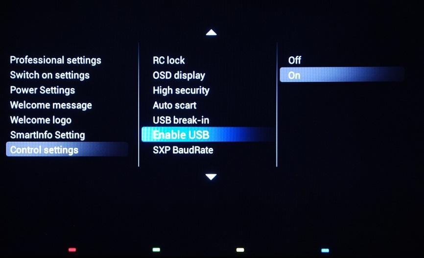[Enable USB] [Off]: Disables USB multimedia functions. [On]: Enables USB multimedia functions.
