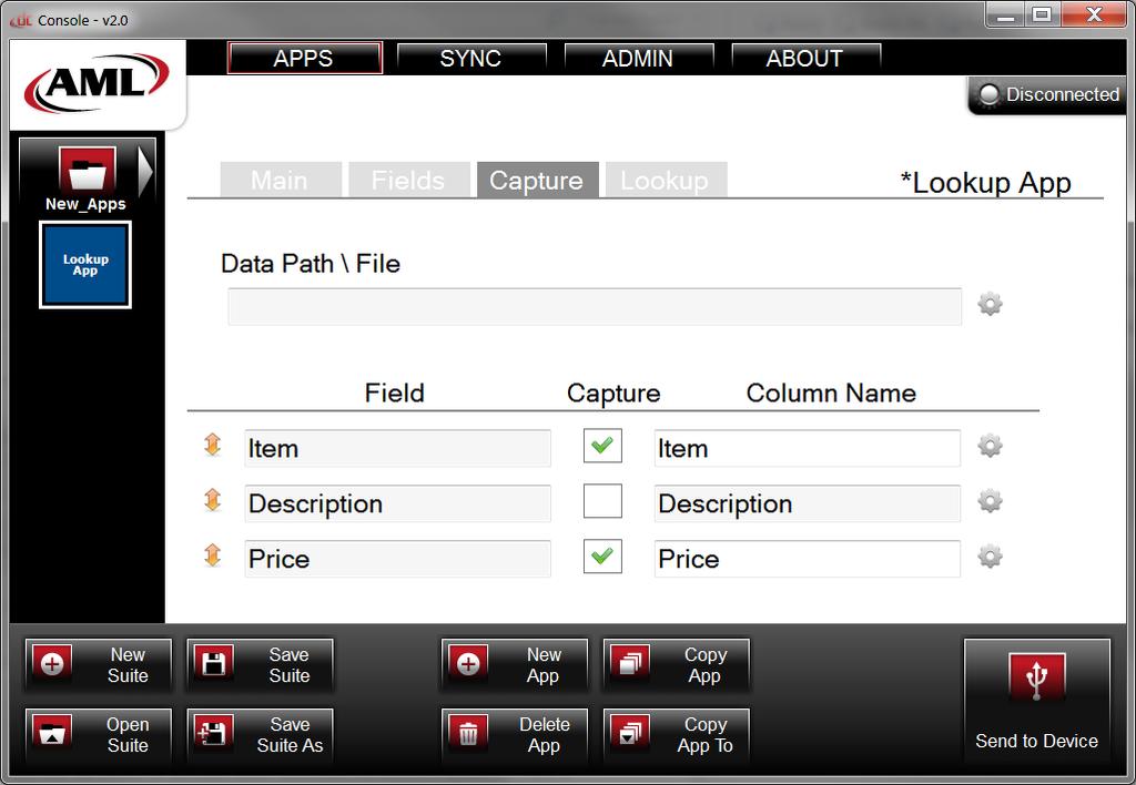 Application > Lookup Tab > (How to Use a Lookup File: Accessing Field Settings > Capture Options & Saving) Writing Lookup Data